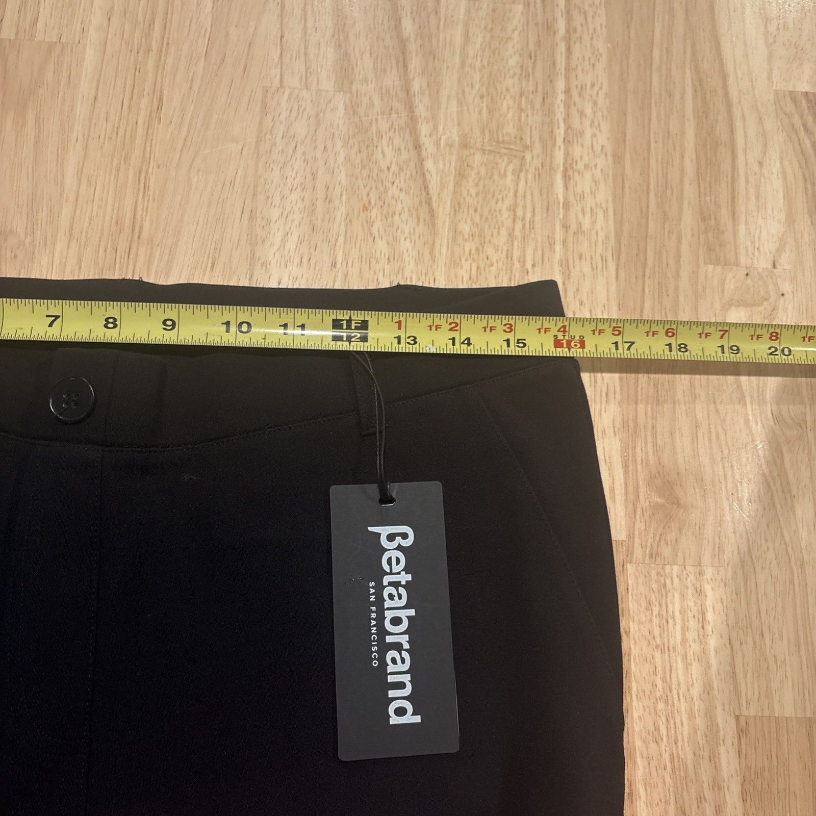 Nwt Betabrand Women's Black Yoga Pants Work Business Casual Size Large — image 8 of 8